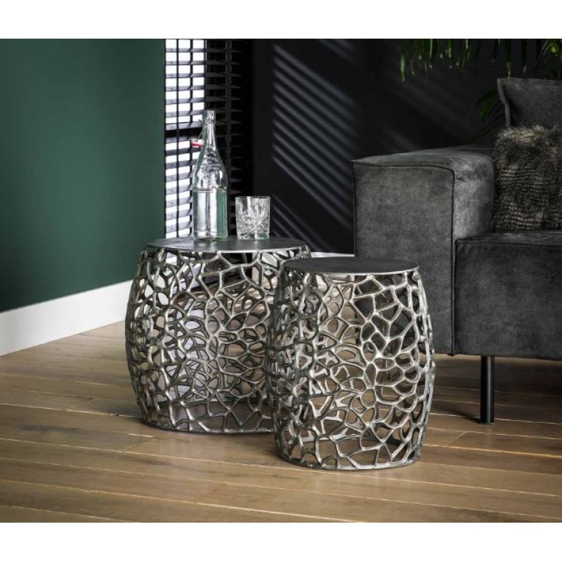 ZI Maze Side Table Black